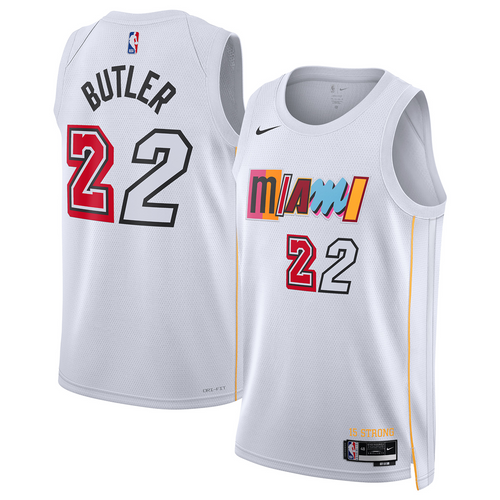 Miami Heat Jimmy Butler Branded White- City Edition