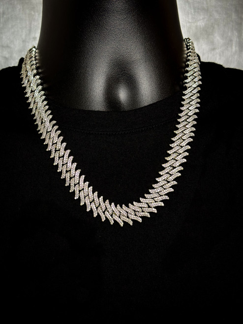 16mm Spiked Cuban Link Chain