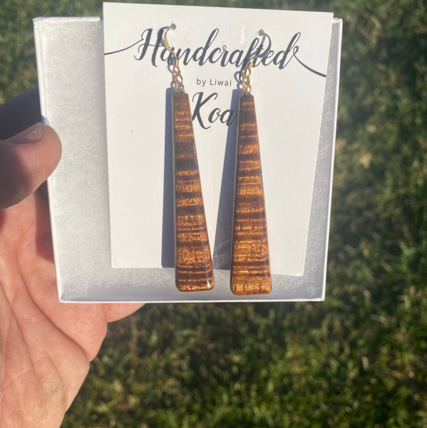 Handmade Koa Earrings KE8