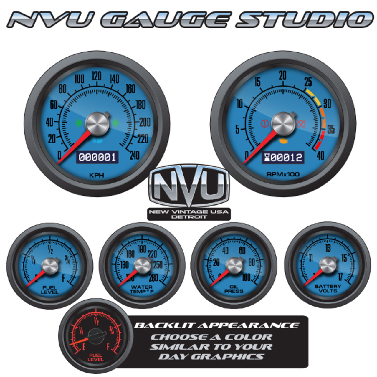 NVU GAUGE STUDIO 3-7/16