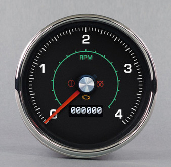M-102 GREEN TACHOMETER 4K 4-3/8" DIESEL