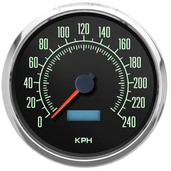 vintage retro muscle car 60s kph km/h kilometer speedometer