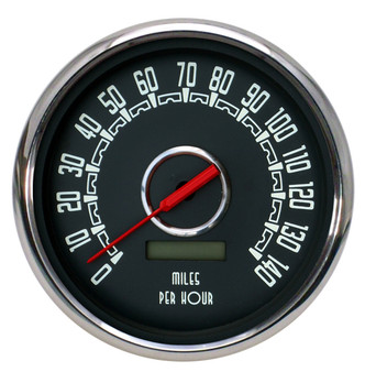 4-3/8" PROG SPEEDOMETER BLACK WOODWARD-no sender