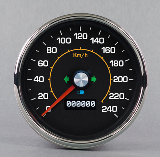 M-102 SPEEDOMETER 240 Km/h 4-3/8"