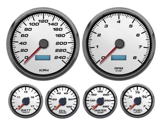 Performance racing gauges Led stepper motor instruments NVU