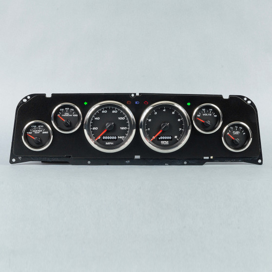 64-66 CHEVY TRUCK 6 GA KIT PERFORMANCE PROG SPEEDO BLK