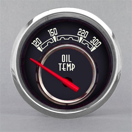 WOODWARD OIL TEMP 2-1/16" W/SENDER  BLACK