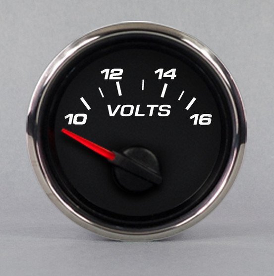 PERFORMANCE 2-1/16" VOLTMETER / BLACK