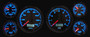 blue lit LED gauges cluster performance II NVU