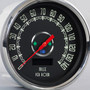 4-3/8" PROG SPEEDOMETER BLACK WOODWARD-no sender