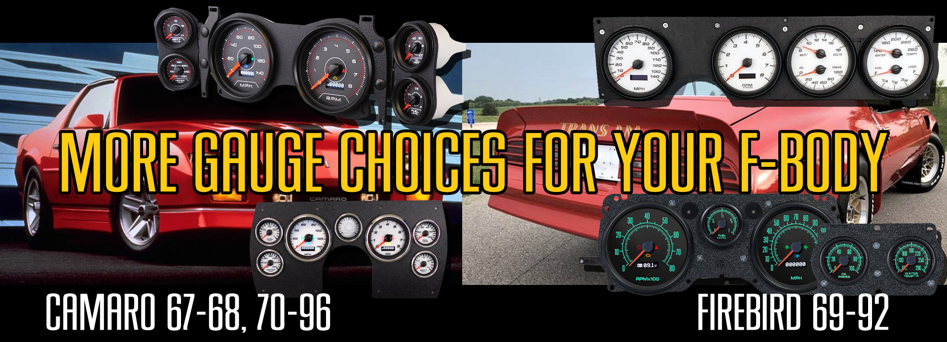 GM f-body gauges camaro firebird