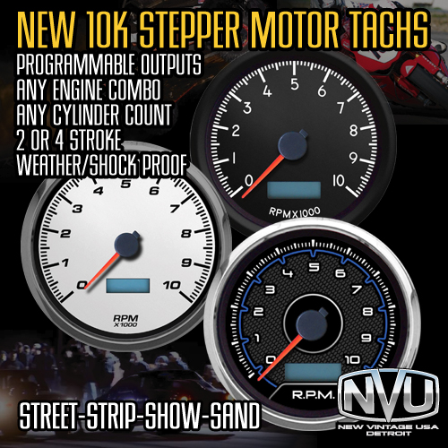 10,000 rpm tachometer stepper motor led