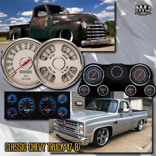 classic chevytruck gauges dash custom aftermarket