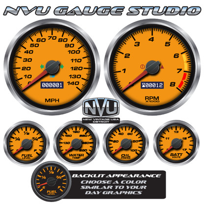 クラブ Gauge Design - Gauge design type2 sus303 NVU GAUGE STUDIO 3-7/16