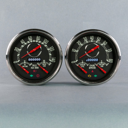 us eu vintage樣専用 WOODWARD 2 GA SPEEDO/TACH/QUAD BEIGE 4-3/8