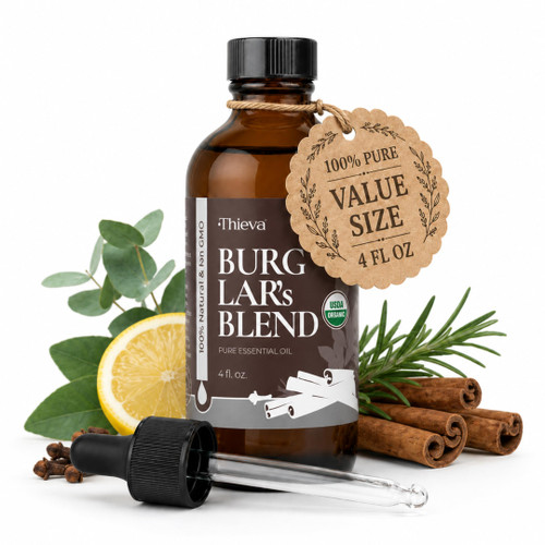 THIEVA Burglar's Blend Essential Oil, USDA Organic, 4 oz