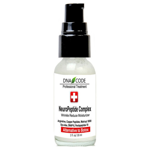 DNA Code®- No Needle Alternative-Argireline NeuroPeptides Wrinkle Reduce Moisturizer+Matrixyl 3000, Syn-Ake, SNAP-8, Copper Peptides