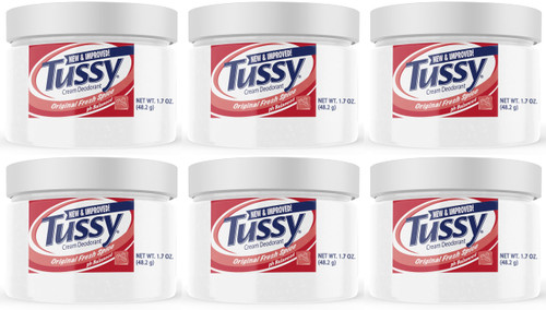Tussy Deodorant Cream, 1.7 Ounce (Pack of 6)
