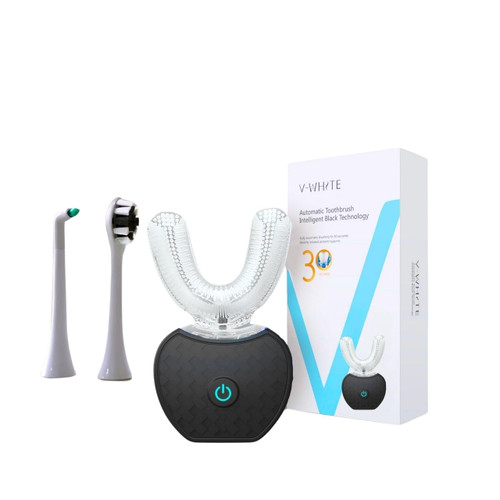 V-WHITE Ultrasonic U Shaped Auto Brush for Adults - Automatic Toothbrush