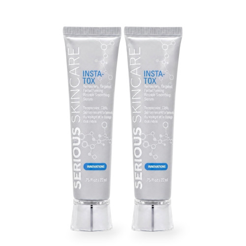 Serious Skincare INSTA-TOX Instant Wrinkle Smoothing Serum, 0.75 Oz, 2 Pack