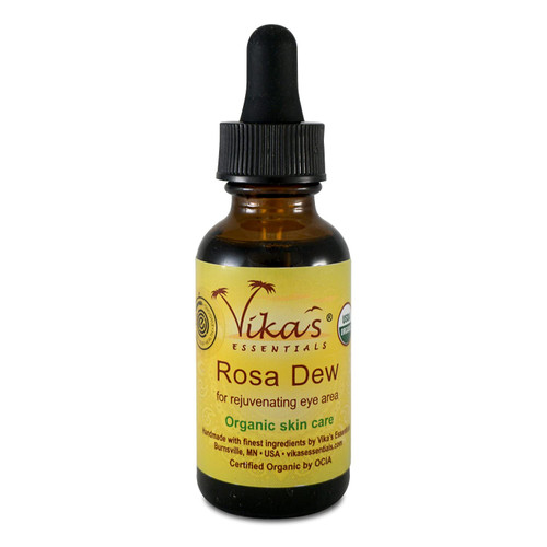 Vika's Essentials Certified Organic EWG Verified Rosa Dew Eye Serum