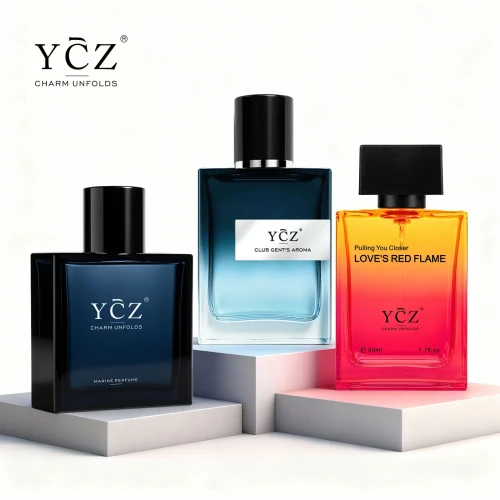 YCZ 3-Piece Perfume Collection: Triple Scent Journey – Marine Fresh, Sophisticated Gentleman & Passionate Heat | Long-Lasting Aromatic Woody Fragrance Bundle | Cruelty-Free Vegan Gift Set for Men & Couples