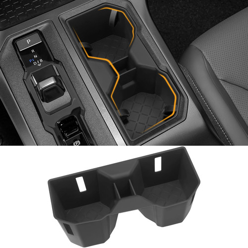 Bercicci Front Cup Holder Compatible with Toyota 2026 RAV4 LE SE XLE XSE Limited Hybrid Accessories Silicone Material Insert Center Console Organizer