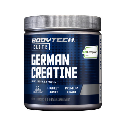 BodyTech Elite German Creatine with Creapure, Unflavored, 60 Servings