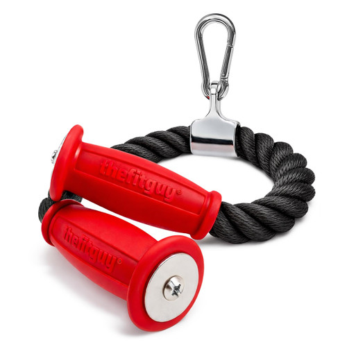 THEFITGUY Ergonomic Tricep Rope - Non-Slip Cable Machine Attachment