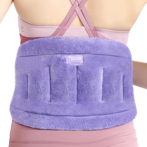 SuzziPad Microwave Heating Pad for Back & Lumbar Discomfort, Purple