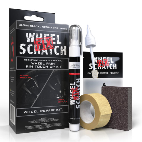 Wheel Scratch Fix® Gloss Black Rim Touch Up Paint, Wheel Scratch Repair Kit