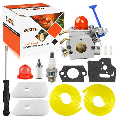 Huztl 128LD Carburetor for Husqvarna 128L 128LDX 128R 128RJ 125R 125RJ 128C 128CD Trimmer Edger 545081848 C1Q-W40A Carb w Tune Up Kit