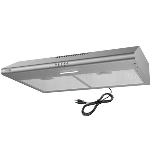 Under Cabinet Range Hood, 30 inch Vent Hood With 3 Speed Exhaust Fan