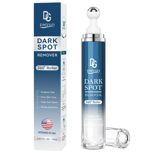 Dark Spot Remover for Face and Body, Dark Spot Corrector Serum, Melasma, Age Spot & Freckles Remover, Skin Care Serum for Uneven Skin Tone with 360° Roller Massage Ball, 0.67 fl. oz