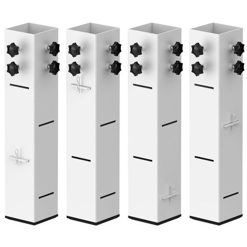 4 Pcs Carbon Steel Dorm Bed Risers Metal Bed Riser Tall Bed Riser