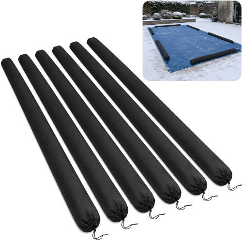 6Pcs 8Ft Pool Sand Bag & Winter Weights Tube, 600D Oxford No Cracking