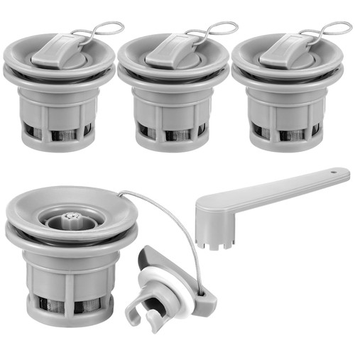 4 Pack Boat Air Valve, Kayak Plugs, Inflatable Boat Valve Gaskets, Dual Seal Spiral Air Plugs Replacement Paddle Board Accessories for Kayak Canoe Inflatable Boats Dinghy