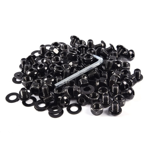 GRAND ORANGE Fender Flares Screw Bolt Hardware Kit Black