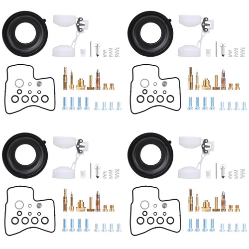 4 Pack Carburetor Repair Kit Compatible for 1982-1983 Honda V45 Magna 700 VF750S VF750F Diaphragm and Float, for 1984-1985 Honda VF700C Magna 700, VF700S Babre 700, VF700F Interceptor 700