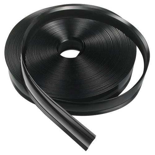 1 Inch RV Trim Molding Insert | 50FT UV-Resistant RV Weather Stripping Exterior | Heavy Duty Black Vinyl Rubber Molding Screw Cover Trim for Camper & Trailer Roof Edge Gutter