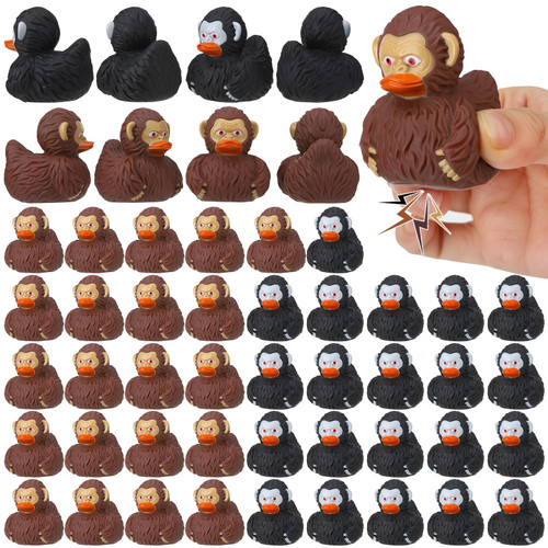 50pcs Sasquatch Rubber Ducks for Jeep Black Brown