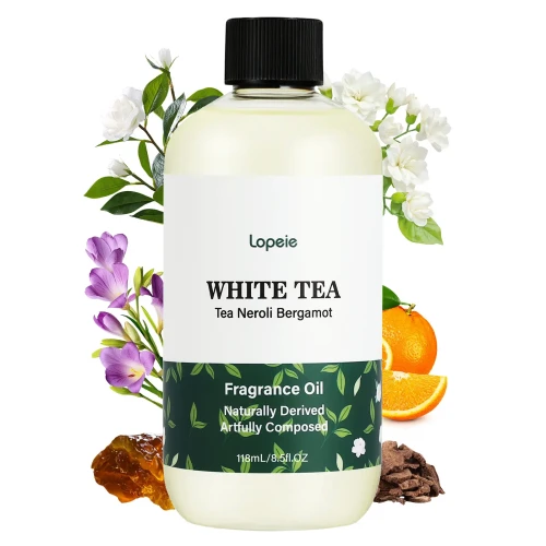 Lopeie Hotel Diffuser Oil Refill Inspired by the Ritz-Carlton Hotel - 118Ml 4.1 Fl Oz - Aromatherapy Essential Oil-White Tea, Neroli & Bergamot – Ideal for Ultrasonic and Waterless Diffusers Pleasant Fragrant