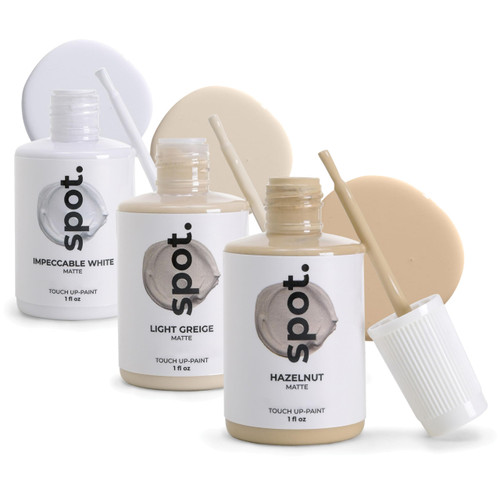 spot. Touch-Up Paint | Matte Finish for Cabinets, Walls, Doors & Furniture | Multi-Tone Beige Repair Kit | Quick-Dry, Self-Priming, Low-Odor, Eco-Friendly | No-Sanding or Primer Needed | 3 Pack