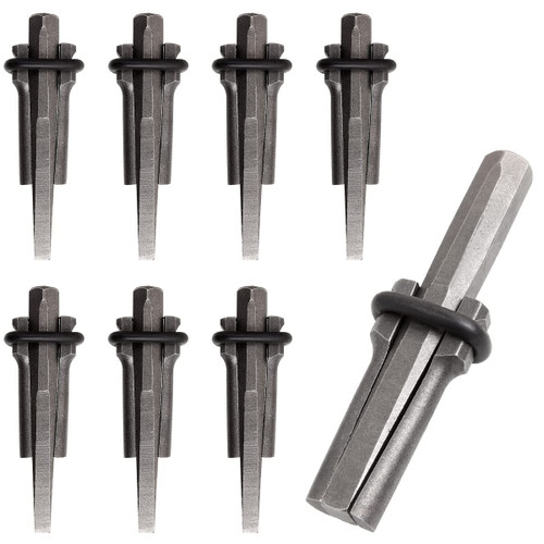 ABuff 3/4 Inch Heavy Duty Wedge and Feather Shims, 8 Pack Plug Shim and Wedge Concrete Rock Stone Splitter Hand Tools