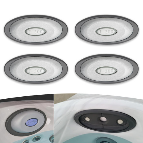 4 Pack 2472-824 Spa Oval Pillow Fit for 2004+ Jacuzzi J-300 Series Hot Tubs