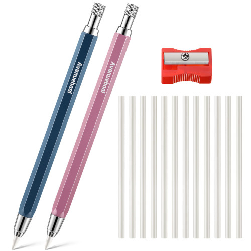 Sewing Chalk Markers for Fabric, Aluminum,White,2 Pack