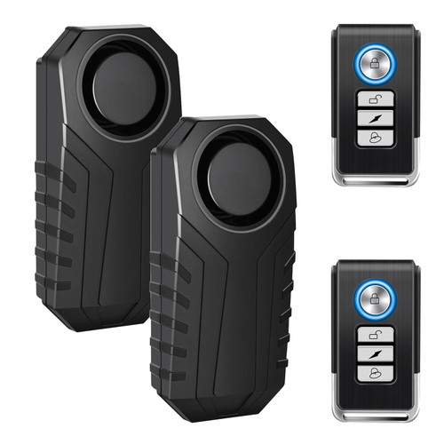 Cruxer 113dB Bike Alarm with 164FT Wireless Remote, Anti-Theft Alarm System