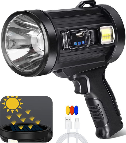 100000 Lumens Rechargeable Spotlight with Tripod