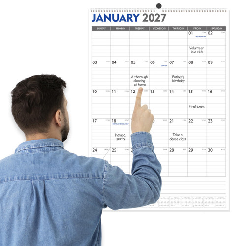 GuassLee Large Wall Calendar 2027-2028, 18 Month, 22"x15"