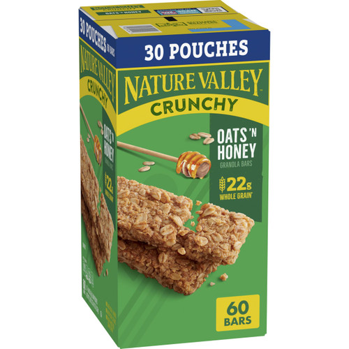 Nature Valley Crunchy Oats N Honey Granola Bars, 60 ct